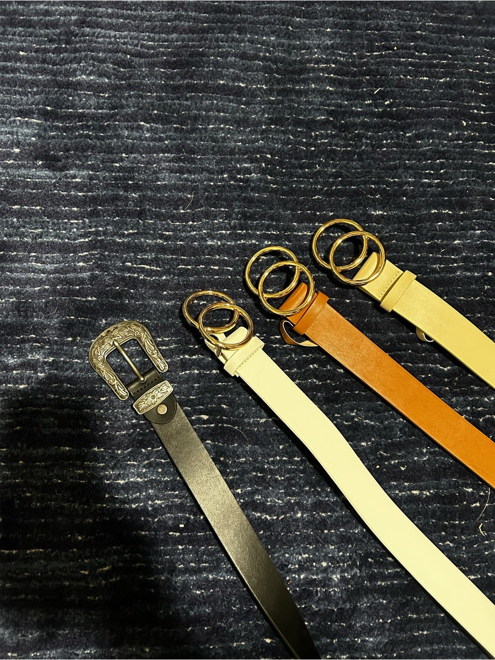 Classic Leather Belt bundle - Black, Cream, Tan, Brown